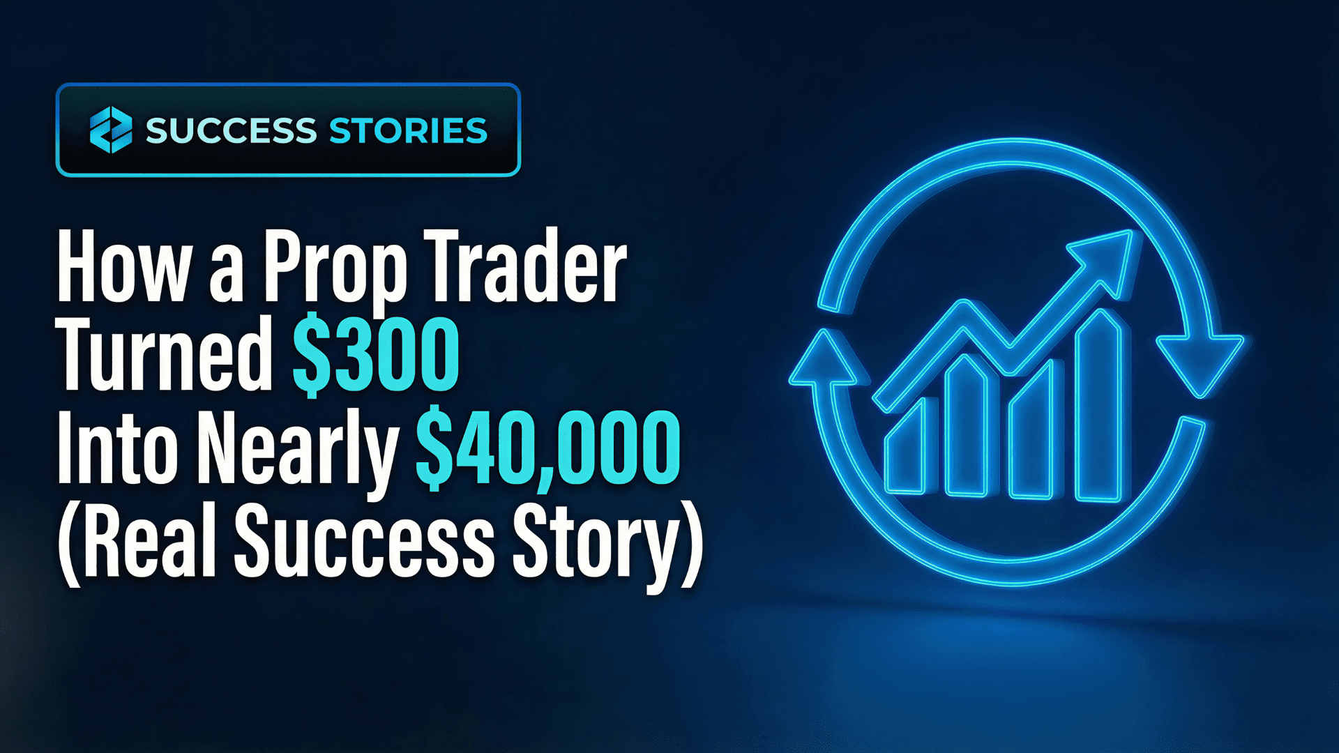How a Prop Trader Turned $300 Into Nearly $40,000 (Real Success Story)