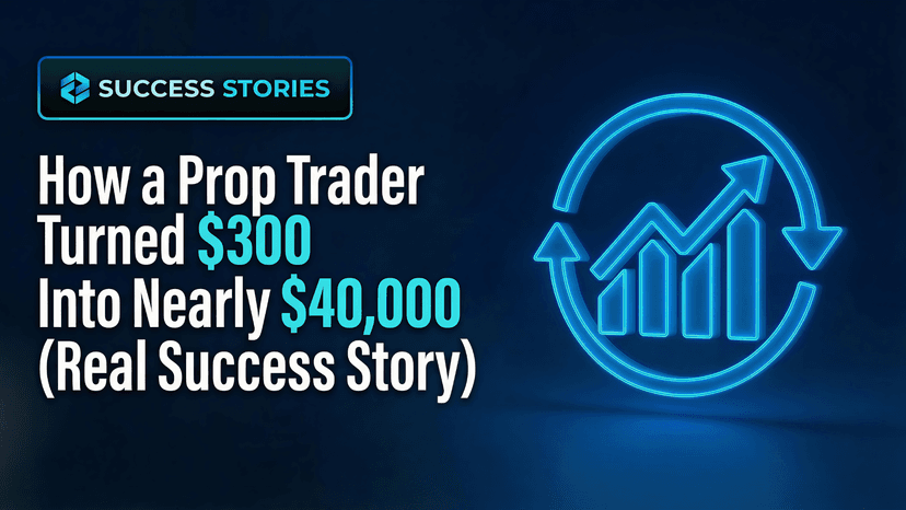 How a Prop Trader Turned $300 Into Nearly $40,000 (Real Success Story)