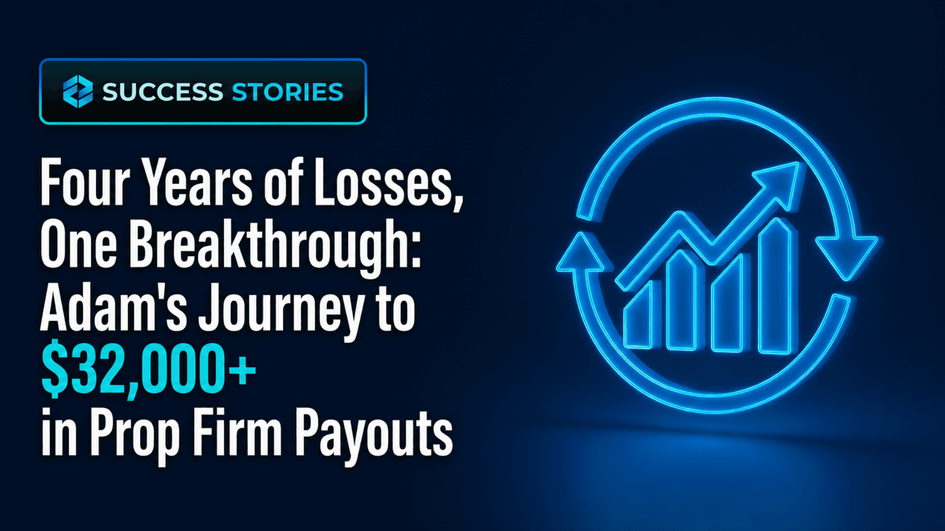 Four Years of Losses, One Breakthrough: Adam's Journey to $32,000+ in Prop Firm Payouts