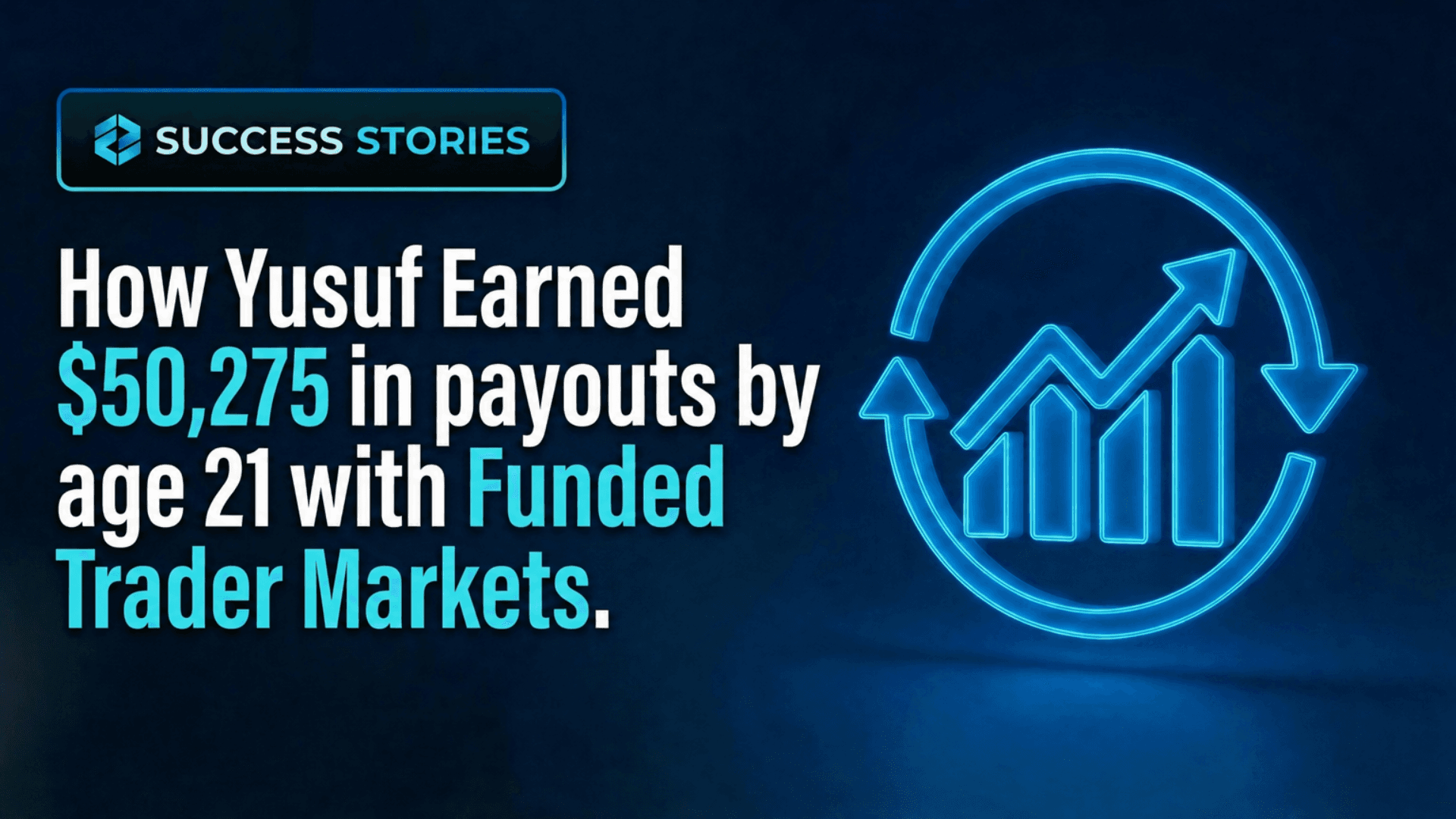 How Yusuf Earned $50,275 in Payouts by Age 21 with Funded Trader Markets