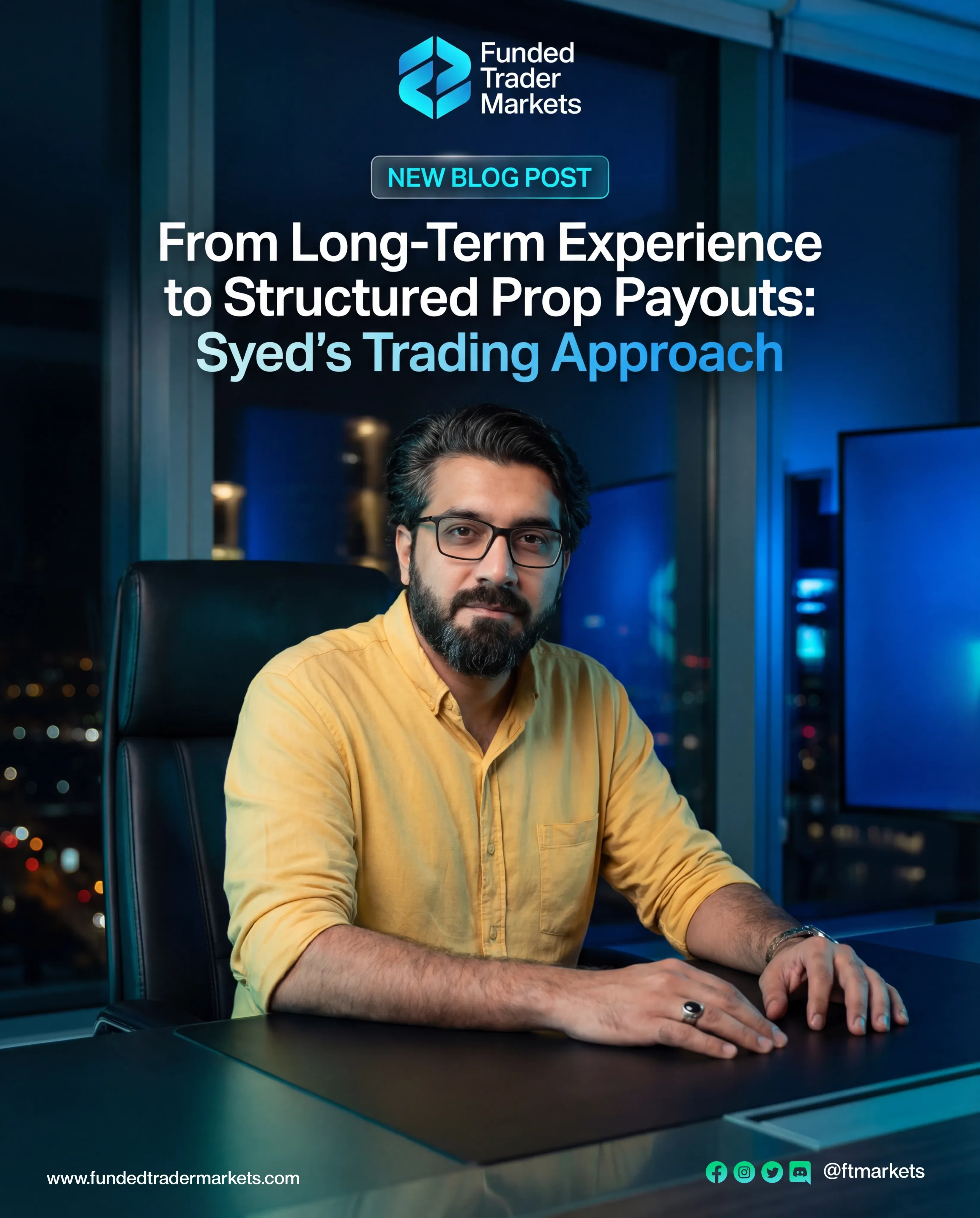 Trader reviewing charts and executing trades on cTrader while comparing US prop firm options.